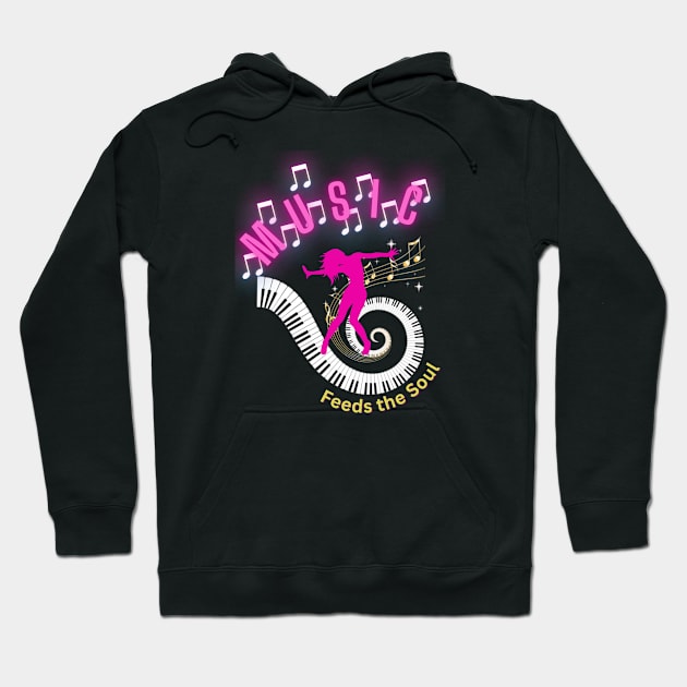 Music Feeds The Soul Hoodie by BSCustoms